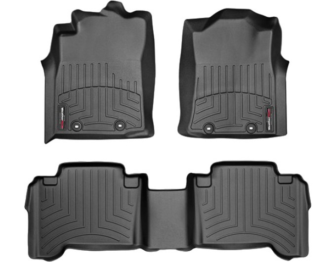Коврики WeatherTech Black для Toyota Tacoma (mkII)(double cab) 2012-2015, цена: 11 488 грн.