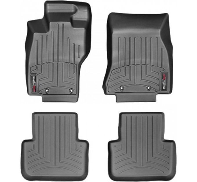 Коврики WeatherTech Black для Jaguar XF (X250)(AWD)(4 fixing hooks) 2008-2015, цена: 10 641 грн.