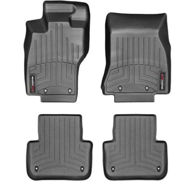 Коврики Weathertech Black для Jaguar XF (X250)(AWD)(8 fixing hooks) 2013-2015, ціна: 10 641 грн.