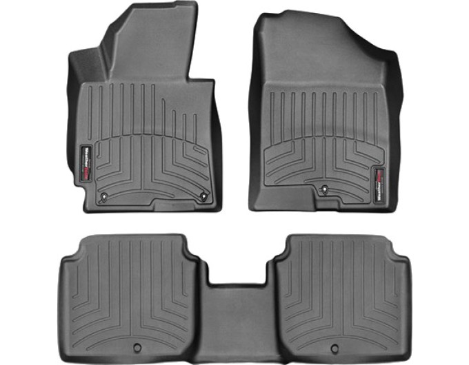 Коврики Weathertech Black для Hyundai Elantra (sedan & coupe)(mkV)(without cupholder on 2 row) 2014-2015, ціна: 11 488 грн.