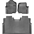 Коврики WeatherTech Black для Ford F-150 (mkXII)(double cab)(1 row - 2pcs.)(1 row bench seats) 2015→, цена: 13 472 грн.