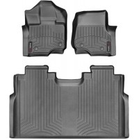 Коврики WeatherTech Black для Ford F-150 (mkXII)(double cab)(1 row - 2pcs.)(1 row bench seats) 2015→