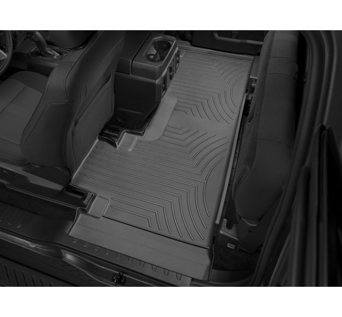 Коврики Weathertech Black для Ford F-150 (extended cab)(mkXII)(1 row bucket seats) 2015→, ціна: 12 487 грн.