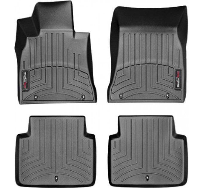 Коврики WeatherTech Black для Genesis G80 (mkI); Hyundai Genesis (mkII)(sedan)(RWD) 2015→, цена: 10 641 грн.