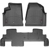 Коврики WeatherTech Black для GMC Acadia; Buick Enclave (mkI)(1 fixing post)(1-2 row)(2 row bench seats) 2007-2008, цена: 10 849 грн.