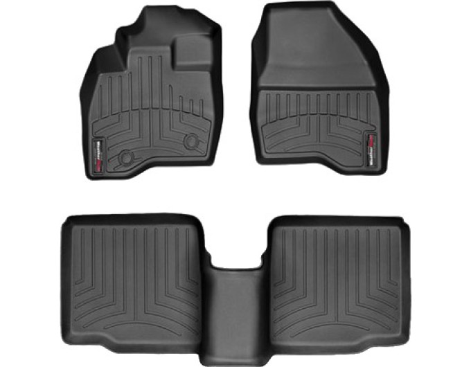 Коврики WeatherTech Black для Ford Explorer (mkV)(1-2 row)(2 row bench seats or bucket without console) 2015-2016, цена: 11 488 грн.