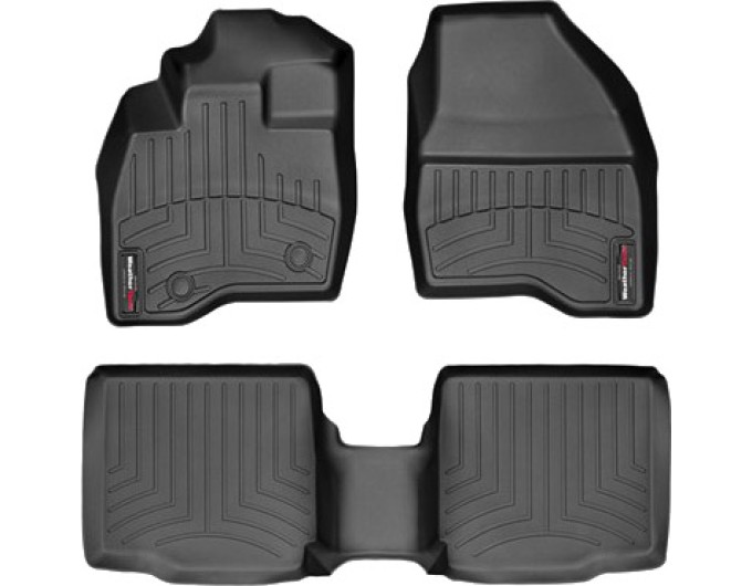 Коврики WeatherTech Black для Ford Explorer (mkV)(1-2 row)(2 row bucket seats with console) 2015-2016, цена: 11 709 грн.