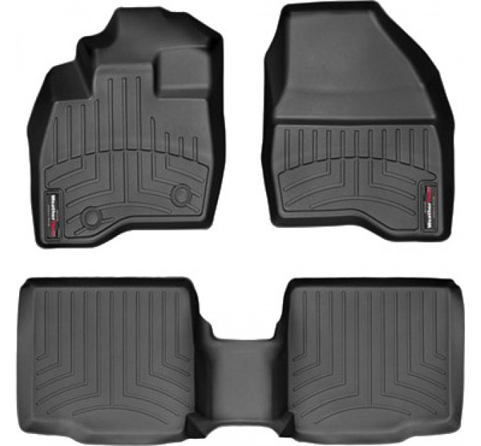 Коврики WeatherTech Black для Ford Explorer (mkV)(1-2 row)(2 row bucket seats with console) 2015-2016, цена: 10 186 грн.