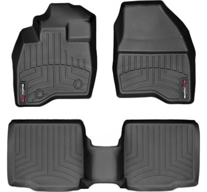 Коврики Weathertech Black для Ford Explorer (mkV)(1-2 row)(2 row bucket seats with console) 2015-2016, ціна: 10 186 грн.