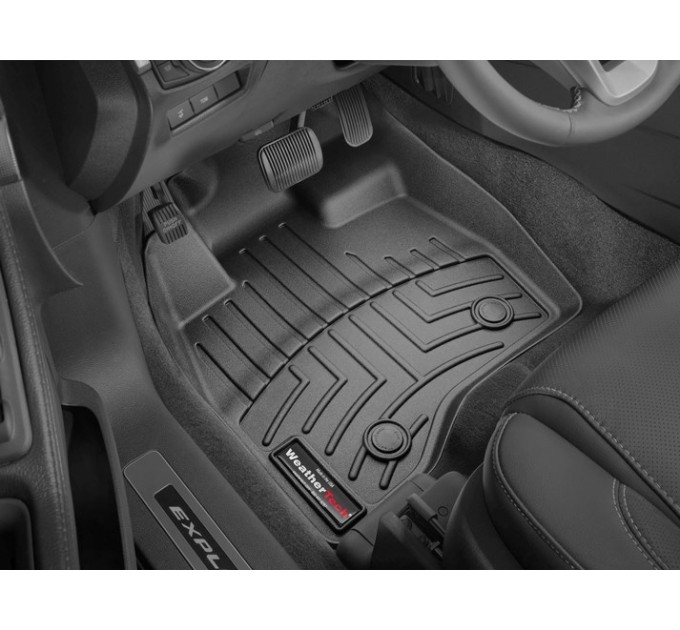 Коврики WeatherTech Black для Ford Explorer (mkV)(1-2 row)(2 row bench seats or bucket without console) 2015-2016, цена: 11 280 грн.