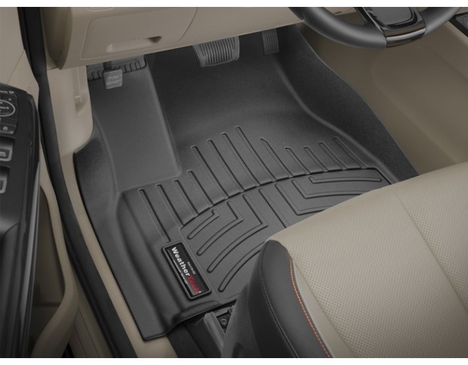 Коврики WeatherTech Black для Kia Carnival/Sedona (mkIII)(1-2-3 row)(2 row First Class Lounge Seats)(no rear entertainment system) 2015→, цена: 14 054 грн.