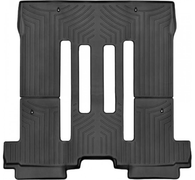 Коврики WeatherTech Black для Kia Carnival/Sedona (mkIII)(2 row Removable Centre Seat)(no rear entertainment system)(2-3 row) 2014-2021, цена: 6 343 грн.