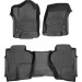 Коврики WeatherTech Black для Chevrolet Silverado (mkIII)(extended cab)(with 4x4 shifter)(with short console) 2014→, цена: 10 186 грн.