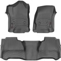 Коврики Weathertech Black для Chevrolet Silverado (double cab)(mkIII)(with 4x4 shifter)(with short console)(not extended 2 row) 2014→, ціна: 11 488 грн.