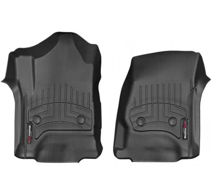 Коврики WeatherTech Black для Chevrolet Silverado (mkIII)(extended & double cab)(with 4x4 shifter)(with short console)(1 row) 2014→, цена: 6 144 грн.