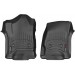 Коврики WeatherTech Black для Chevrolet Silverado (mkIII)(extended & double cab)(with 4x4 shifter)(with short console)(1 row) 2014→, цена: 6 144 грн.