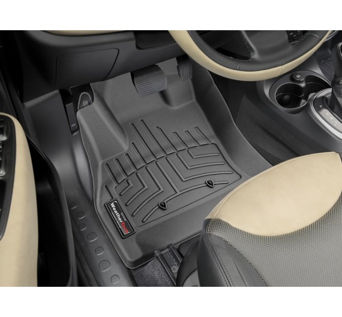 Коврики WeatherTech Black для Fiat 500L (mkI)(1 row) 2012-06/2017 automatic, цена: 6 144 грн.