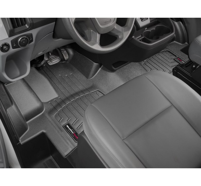 Коврики WeatherTech Black для Ford Transit (mkIV)(1 pc.)(vinyl flooring)(1 row) 2015→, цена: 7 773 грн.