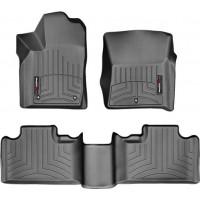 Коврики Weathertech Black для Jeep Grand Cherokee (EU)(WK2)(with passanger foot rest)(3 hooks) 2011-2013