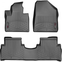 Коврики Weathertech Black для Kia Sorento (mkIII)(1-2 row) 2015→ automatic