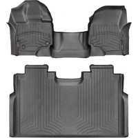 Коврики Weathertech Black для Ford F-150 (double cab)(mkXII)(1 row - 1pc.)(1 row bench seats) 2015→