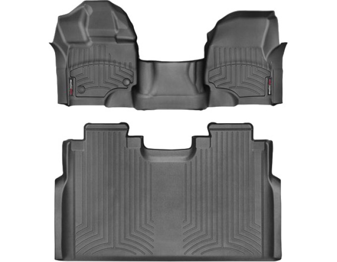 Коврики WeatherTech Black для Ford F-150 (mkXII)(double cab)(1 row - 1pc.)(1 row bench seats) 2015→, цена: 15 243 грн.