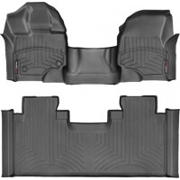 Коврики WeatherTech Black для Ford F-150 (mkXII)(extended cab)(1 row - 1pc.)(1 row bench seats) 2015→