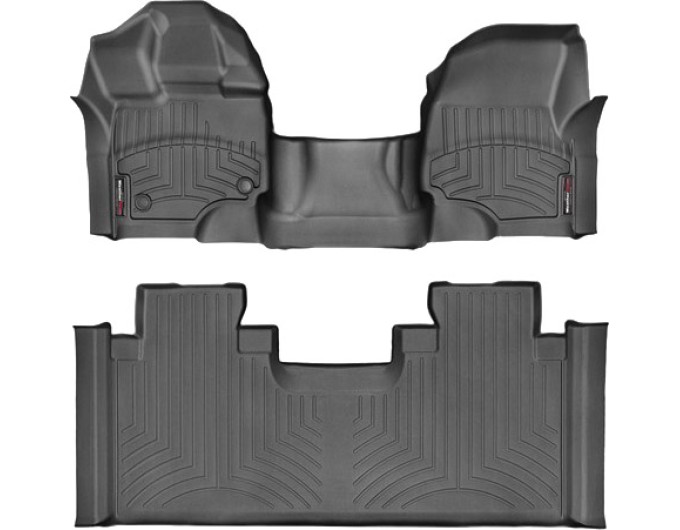 Коврики WeatherTech Black для Ford F-150 (mkXII)(extended cab)(1 row - 1pc.)(1 row bench seats) 2015→, цена: 15 243 грн.