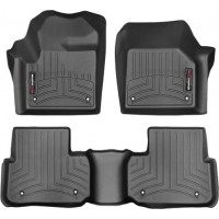 Коврики WeatherTech Black для Land Rover Discovery Sport (mkI)(1-2 row) 2014-2019