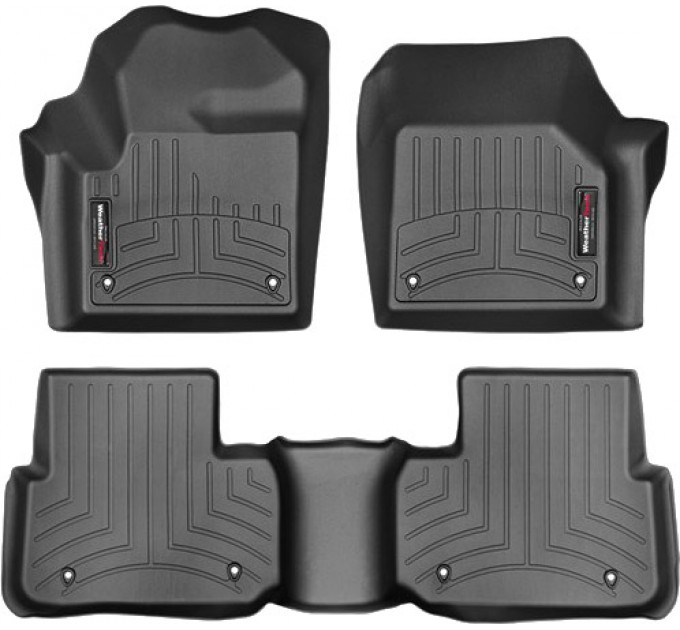 Коврики WeatherTech Black для Land Rover Discovery Sport (mkI)(1-2 row) 2014-2019, цена: 10 849 грн.