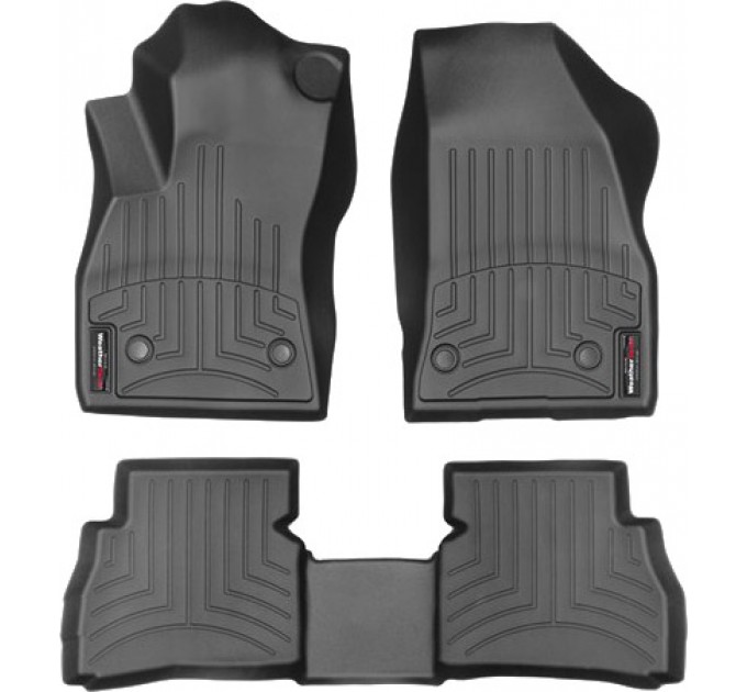 Коврики Weathertech Black для Fiat Doblo (mkII); Dodge ProMaster City (mkI)(1-2 row) 2010-2022, ціна: 10 641 грн.