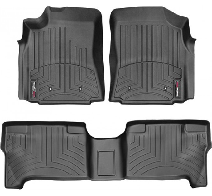 Коврики Weathertech Black для Toyota Tundra (double cab)(mkI)(with console)(no fixings) 2004-2006 automatic, ціна: 10 641 грн.