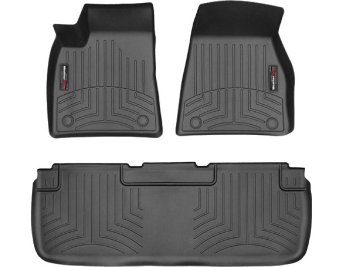 Коврики WeatherTech Black для Tesla Model S (mkI)(4 fixings)(removable fixings) 2014-2019, цена: 11 709 грн.