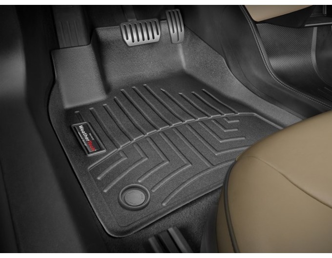 Коврики WeatherTech Black для Tesla Model S (mkI)(4 fixings)(removable fixings)(1 row) 2014-2020, цена: 6 692 грн.