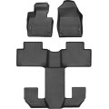 Коврики Weathertech Black для Volvo XC90 (mkII)(not hybrid)(6 seats)(1-2-3 row) 2020→, ціна: 13 915 грн.
