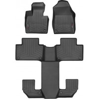 Коврики Weathertech Black для Volvo XC90 (mkII)(not hybrid)(6 seats)(1-2-3 row) 2020→