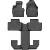 Коврики WeatherTech Black для Volvo XC90 (mkII)(not hybrid)(6 seats)(1-2-3 row) 2020→, цена: 12 894 грн.