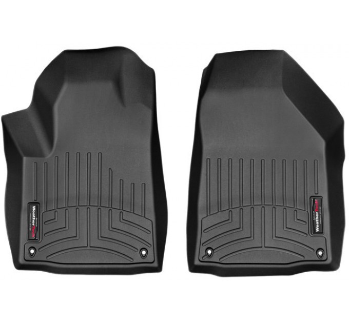 Коврики Weathertech Black для Jeep Cherokee (KL)(no raiser floor before dead pedal)(1 row) 2015→, ціна: 6 144 грн.