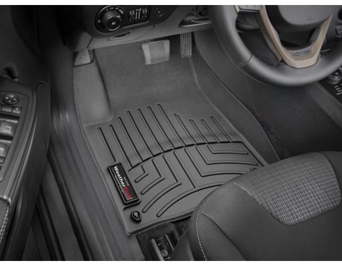 Коврики Weathertech Black для Jeep Cherokee (KL)(no raiser floor before dead pedal) 2015-2017, ціна: 11 709 грн.
