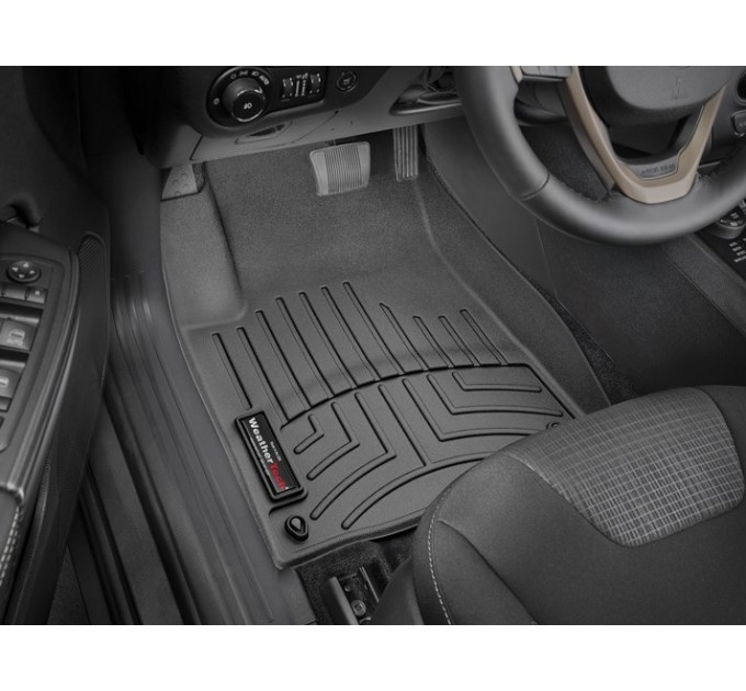 Коврики WeatherTech Black для Jeep Cherokee (KL)(no raiser floor before dead pedal) 2015-2017, цена: 10 849 грн.