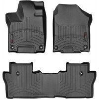 Коврики Weathertech Black для Honda Pilot (mkIII)(1-2 row)(8 seats) 2016→; Passport (mkIII) 2019→