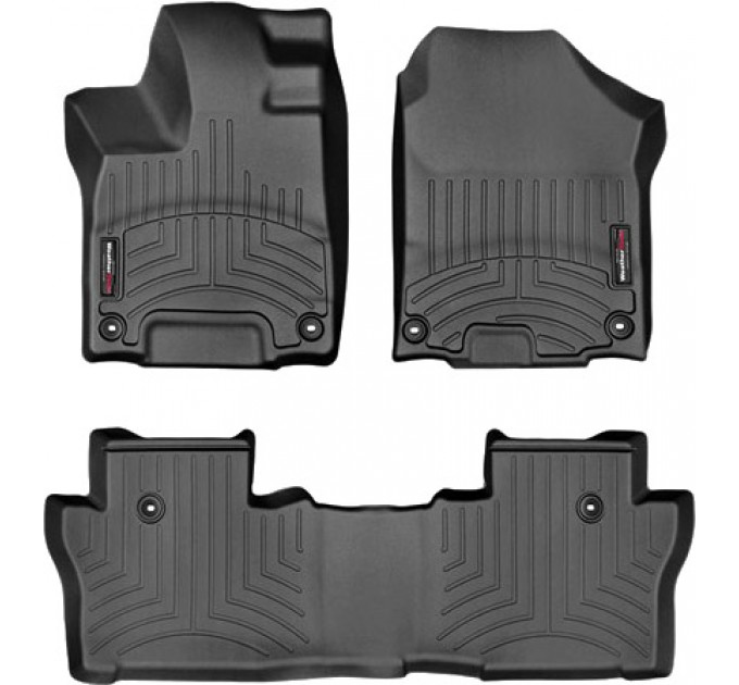 Коврики WeatherTech Black для Honda Pilot (mkIII)(1-2 row)(8 seats) 2016→; Passport (mkIII) 2019→, цена: 10 641 грн.