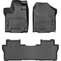 Коврики WeatherTech Black для Honda Pilot (mkIII)(1-2 row)(7 seats) 2016→