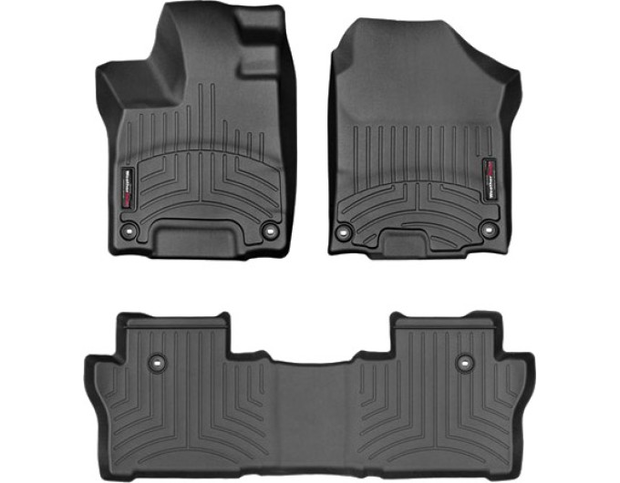 Коврики Weathertech Black для Honda Pilot (mkIII)(1-2 row)(7 seats) 2016→, ціна: 11 488 грн.