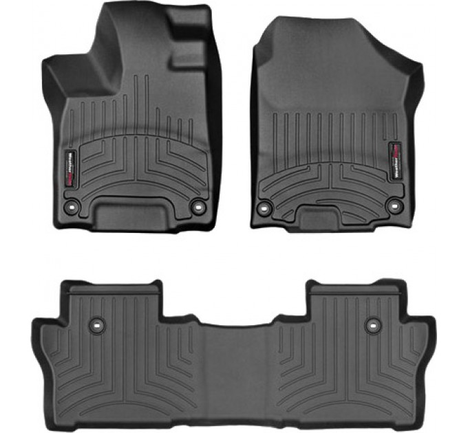 Коврики WeatherTech Black для Honda Pilot (mkIII)(1-2 row)(7 seats) 2016→, цена: 10 641 грн.