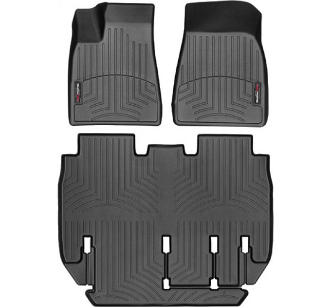 Коврики WeatherTech Black для Tesla Model X (mkI)(5 seats)(1-2 row) 2016-2020, цена: 12 894 грн.