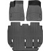 Коврики WeatherTech Black для Tesla Model X (mkI)(5 seats)(1-2 row) 2016-2020, цена: 12 894 грн.