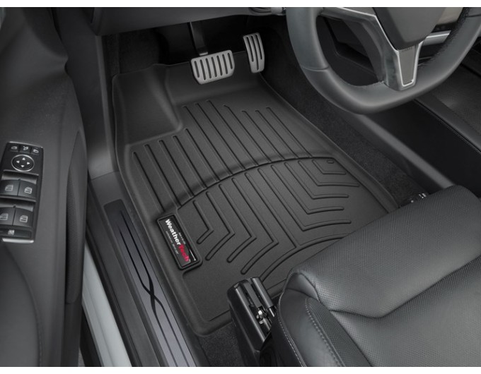 Коврики WeatherTech Black для Tesla Model X (mkI)(5 seats)(1-2 row) 2016-2020, цена: 13 915 грн.