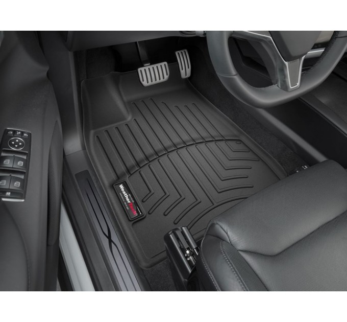 Коврики Weathertech Black для Tesla Model X (mkI)(5 seats)(1-2 row) 2016→, ціна: 12 894 грн.