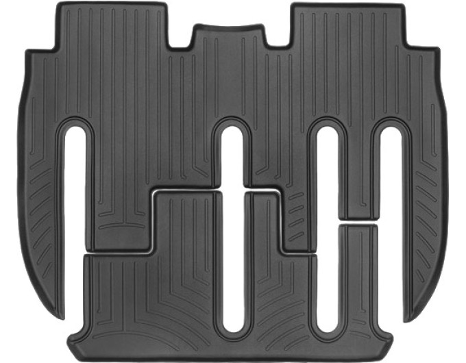 Коврики WeatherTech Black для Tesla Model X (mkI)(7 seats)(with mobile bench)(2-3 row) 23/08/2017-2020, цена: 7 362 грн.